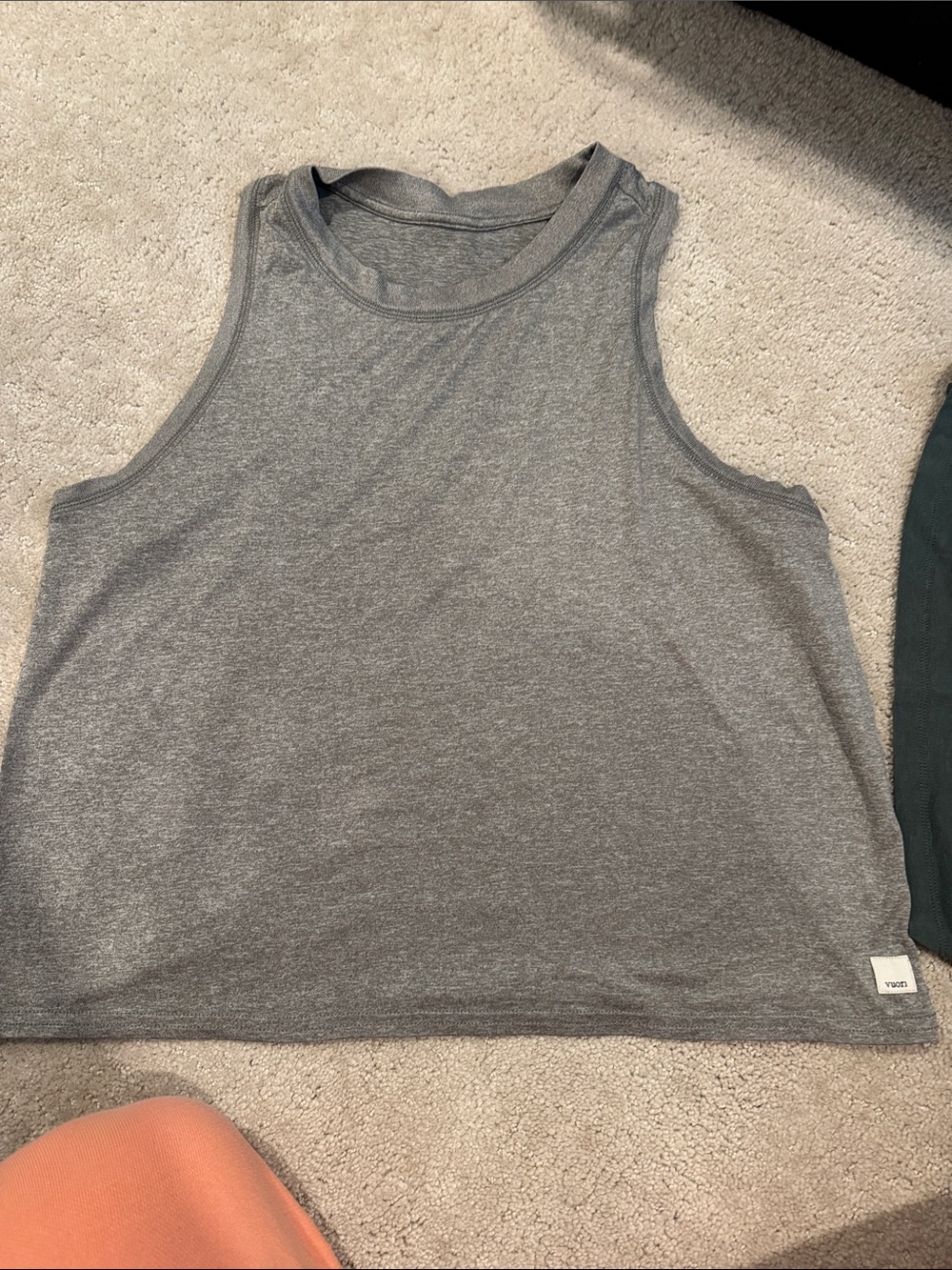 Vuori Gray Sleeveless Tank - Soft Everyday Layer